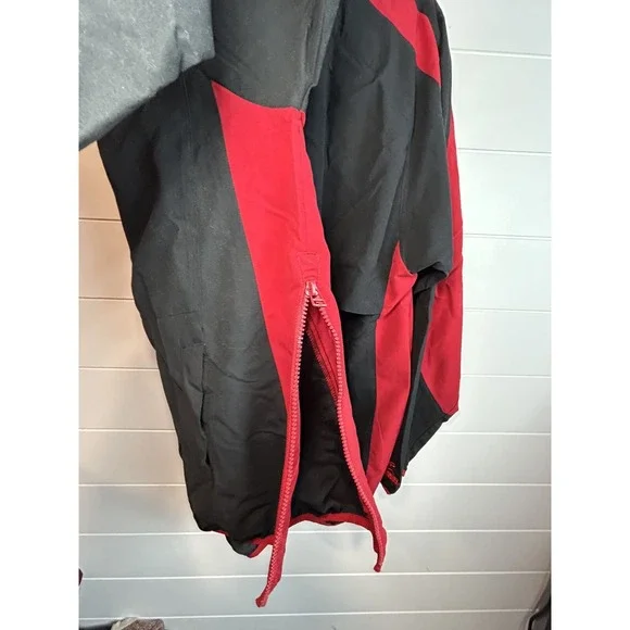 NASCAR Dale Jr. Vented Pullover Mens L Budweiser Black Red Windbreaker NWT